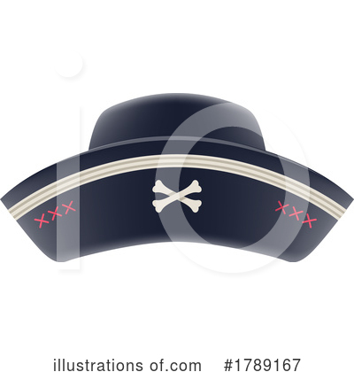 Pirate Hat Clipart #1789167 by Vector Tradition SM