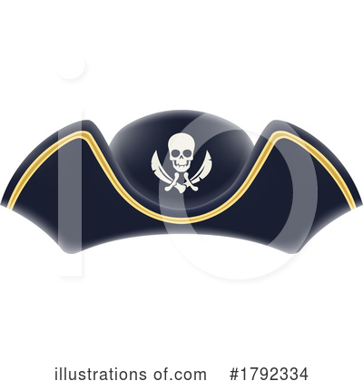 Pirate Hat Clipart #1792334 by Vector Tradition SM