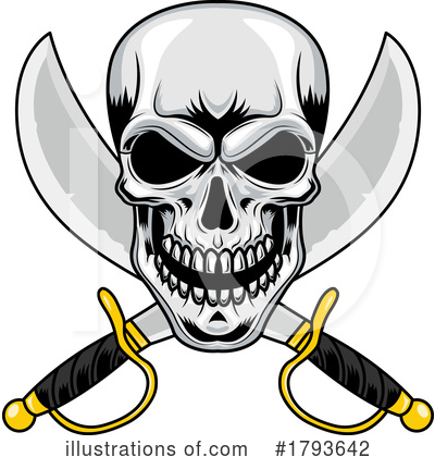Skulls Clipart #1793642 by Hit Toon