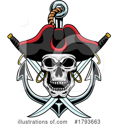 Royalty-Free (RF) Pirate Clipart Illustration by Hit Toon - Stock Sample #1793663