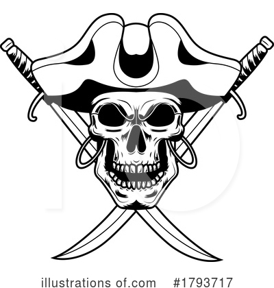 Royalty-Free (RF) Pirate Clipart Illustration by Hit Toon - Stock Sample #1793717