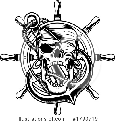 Royalty-Free (RF) Pirate Clipart Illustration by Hit Toon - Stock Sample #1793719