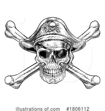 Pirate Hat Clipart #1806112 by AtStockIllustration