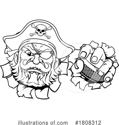 Royalty-Free (RF) Pirate Clipart Illustration by AtStockIllustration - Stock Sample #1808312