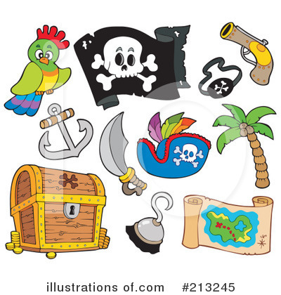 Royalty-Free (RF) Pirate Clipart Illustration by visekart - Stock Sample #213245