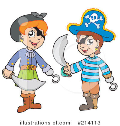 Royalty-Free (RF) Pirate Clipart Illustration by visekart - Stock Sample #214113