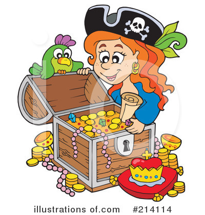 Royalty-Free (RF) Pirate Clipart Illustration by visekart - Stock Sample #214114