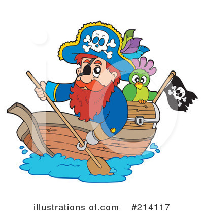 Royalty-Free (RF) Pirate Clipart Illustration by visekart - Stock Sample #214117