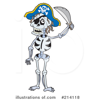 Royalty-Free (RF) Pirate Clipart Illustration by visekart - Stock Sample #214118