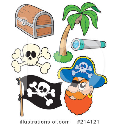 Royalty-Free (RF) Pirate Clipart Illustration by visekart - Stock Sample #214121
