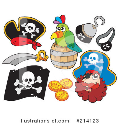 Royalty-Free (RF) Pirate Clipart Illustration by visekart - Stock Sample #214123