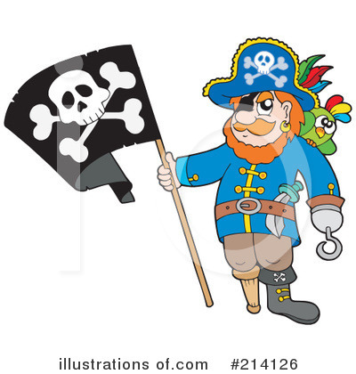 Royalty-Free (RF) Pirate Clipart Illustration by visekart - Stock Sample #214126