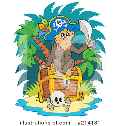 Royalty-Free (RF) Pirate Clipart Illustration by visekart - Stock Sample #214131