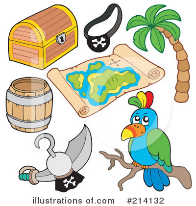 Royalty-Free (RF) Pirate Clipart Illustration by visekart - Stock Sample #214132