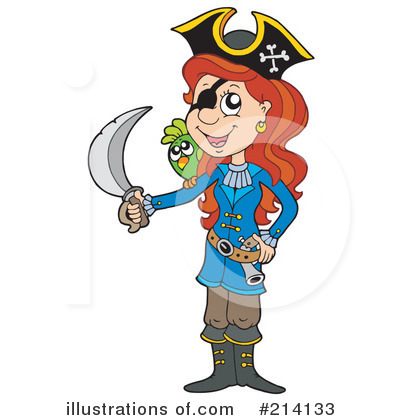 Royalty-Free (RF) Pirate Clipart Illustration by visekart - Stock Sample #214133