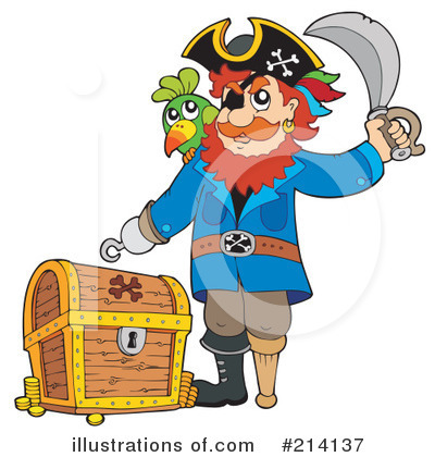 Royalty-Free (RF) Pirate Clipart Illustration by visekart - Stock Sample #214137