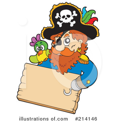 Royalty-Free (RF) Pirate Clipart Illustration by visekart - Stock Sample #214146