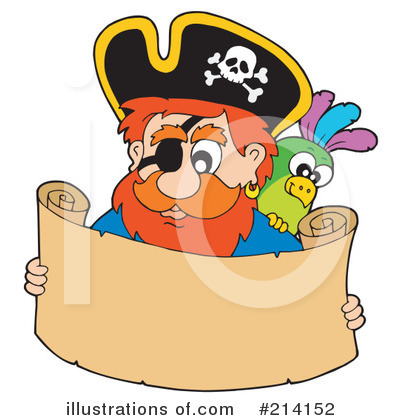 Royalty-Free (RF) Pirate Clipart Illustration by visekart - Stock Sample #214152