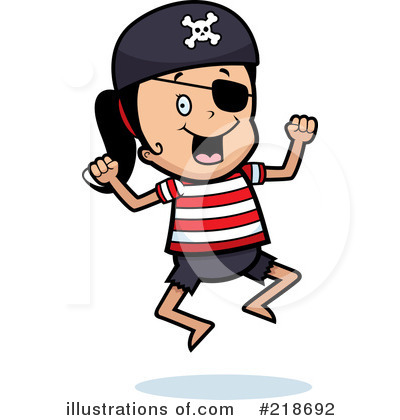 Royalty-Free (RF) Pirate Clipart Illustration by Cory Thoman - Stock Sample #218692
