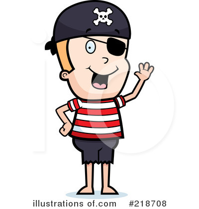 Royalty-Free (RF) Pirate Clipart Illustration by Cory Thoman - Stock Sample #218708
