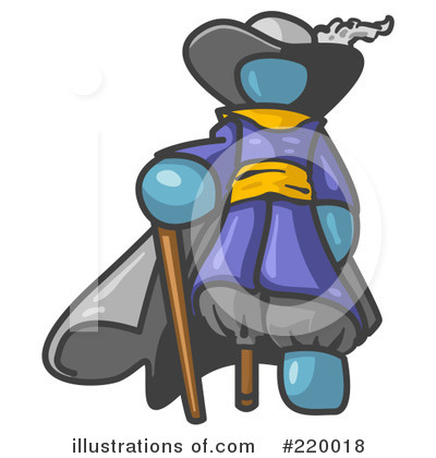 Royalty-Free (RF) Pirate Clipart Illustration by Leo Blanchette - Stock Sample #220018