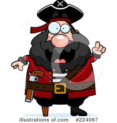 Royalty-Free (RF) Pirate Clipart Illustration by Cory Thoman - Stock Sample #224067