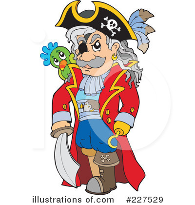 Royalty-Free (RF) Pirate Clipart Illustration by visekart - Stock Sample #227529