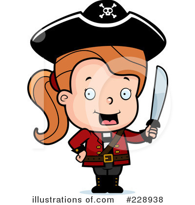 Royalty-Free (RF) Pirate Clipart Illustration by Cory Thoman - Stock Sample #228938