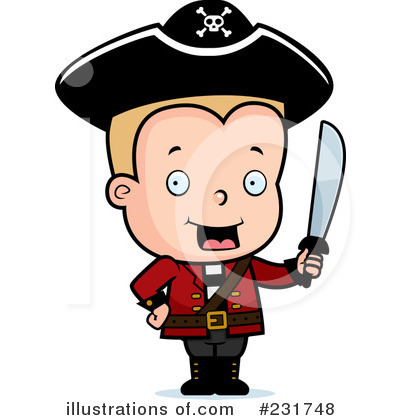 Royalty-Free (RF) Pirate Clipart Illustration by Cory Thoman - Stock Sample #231748