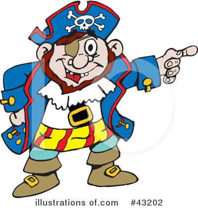 Royalty-Free (RF) Pirate Clipart Illustration by Dennis Holmes Designs - Stock Sample #43202