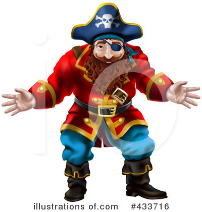 Royalty-Free (RF) Pirate Clipart Illustration by AtStockIllustration - Stock Sample #433716