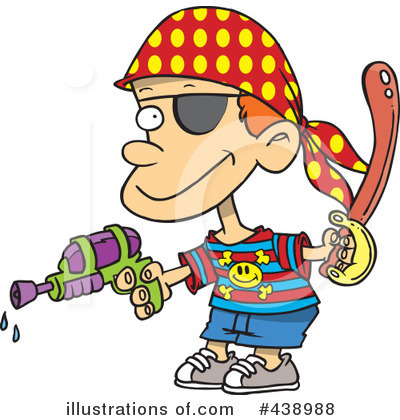 Royalty-Free (RF) Pirate Clipart Illustration by toonaday - Stock Sample #438988