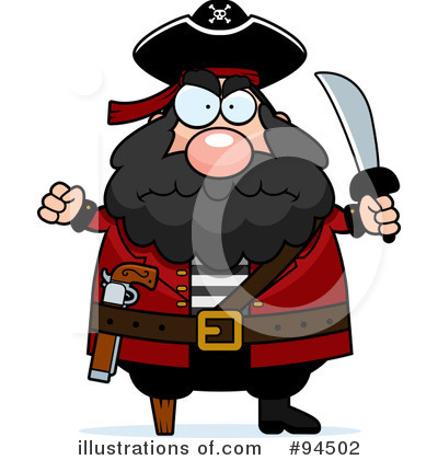 Royalty-Free (RF) Pirate Clipart Illustration by Cory Thoman - Stock Sample #94502