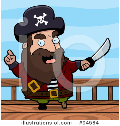 Royalty-Free (RF) Pirate Clipart Illustration by Cory Thoman - Stock Sample #94584