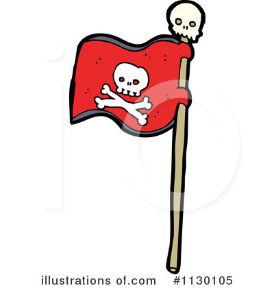 Royalty-Free (RF) Pirate Flag Clipart Illustration by lineartestpilot - Stock Sample #1130105