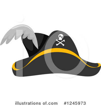 Royalty-Free (RF) Pirate Hat Clipart Illustration by BNP Design Studio - Stock Sample #1245973