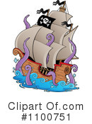 Pirate Ship Clipart #1100751 by visekart
