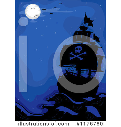 Royalty-Free (RF) Pirate Ship Clipart Illustration by BNP Design Studio - Stock Sample #1176760