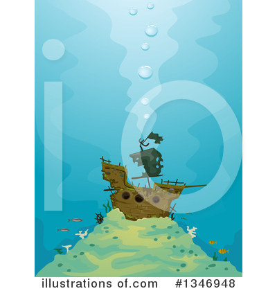 Royalty-Free (RF) Pirate Ship Clipart Illustration by BNP Design Studio - Stock Sample #1346948