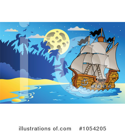 Royalty-Free (RF) Pirates Clipart Illustration by visekart - Stock Sample #1054205