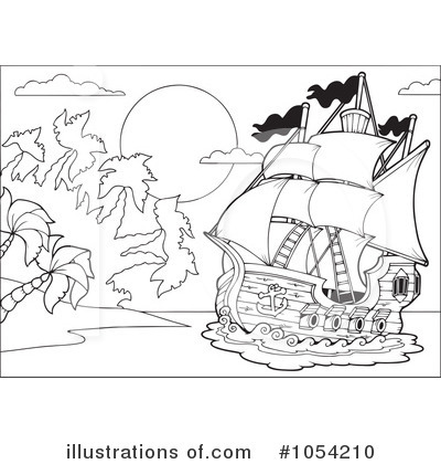 Royalty-Free (RF) Pirates Clipart Illustration by visekart - Stock Sample #1054210