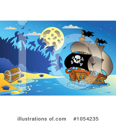 Royalty-Free (RF) Pirates Clipart Illustration by visekart - Stock Sample #1054235