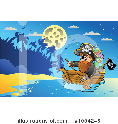 Royalty-Free (RF) Pirates Clipart Illustration by visekart - Stock Sample #1054248