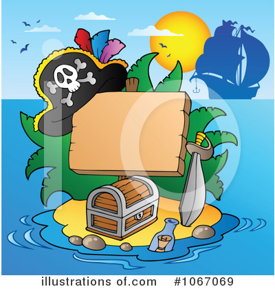 Royalty-Free (RF) Pirates Clipart Illustration by visekart - Stock Sample #1067069