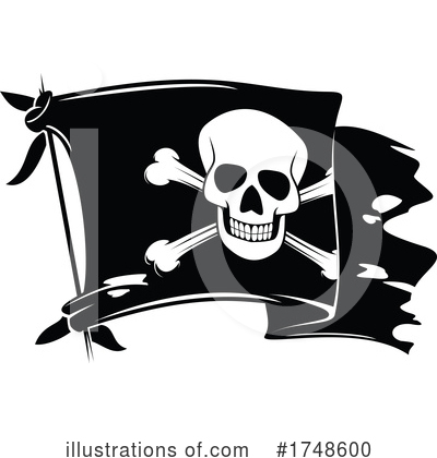 Pirate Flag Clipart #1748600 by Vector Tradition SM