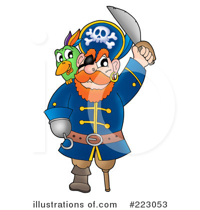 Royalty-Free (RF) Pirates Clipart Illustration by visekart - Stock Sample #223053