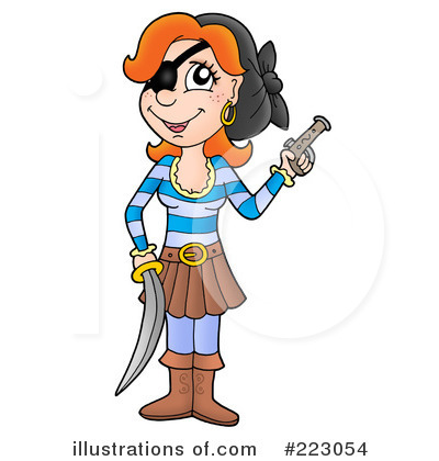 Royalty-Free (RF) Pirates Clipart Illustration by visekart - Stock Sample #223054