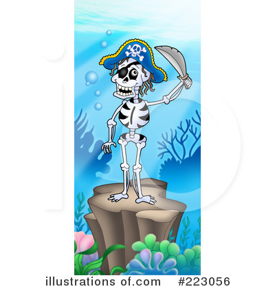 Royalty-Free (RF) Pirates Clipart Illustration by visekart - Stock Sample #223056
