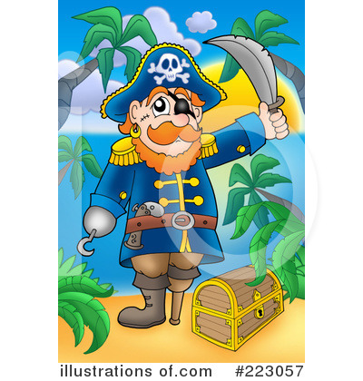 Royalty-Free (RF) Pirates Clipart Illustration by visekart - Stock Sample #223057