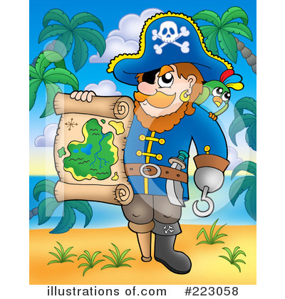 Royalty-Free (RF) Pirates Clipart Illustration by visekart - Stock Sample #223058